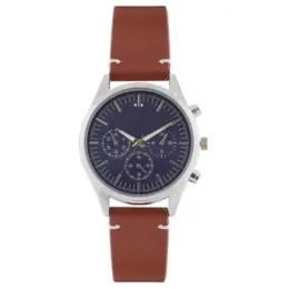 Mens PU Multi Watch Front